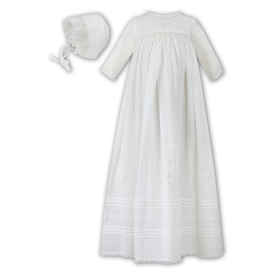 Sarah Louise Christening Gown & Bonnet - 1069
